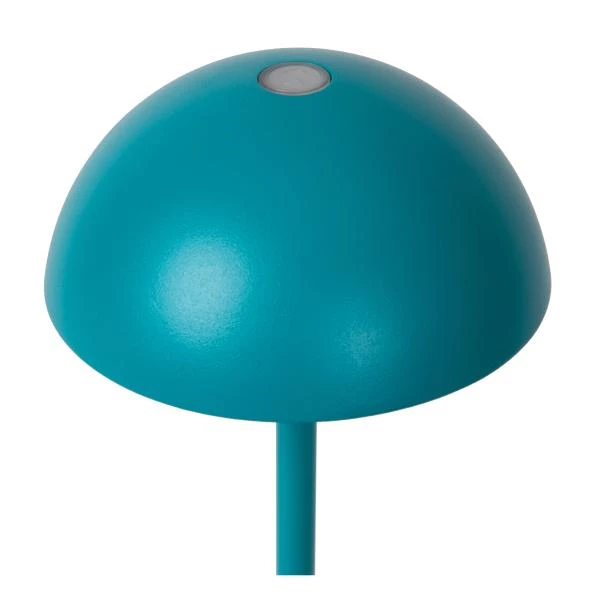 Lucide JOY - Rechargeable Table lamp Indoor/Outdoor - Battery pack/batteries - Ø 12 cm - LED Dim. - 1x1,5W 3000K - IP54 - Turquoise - detail 2